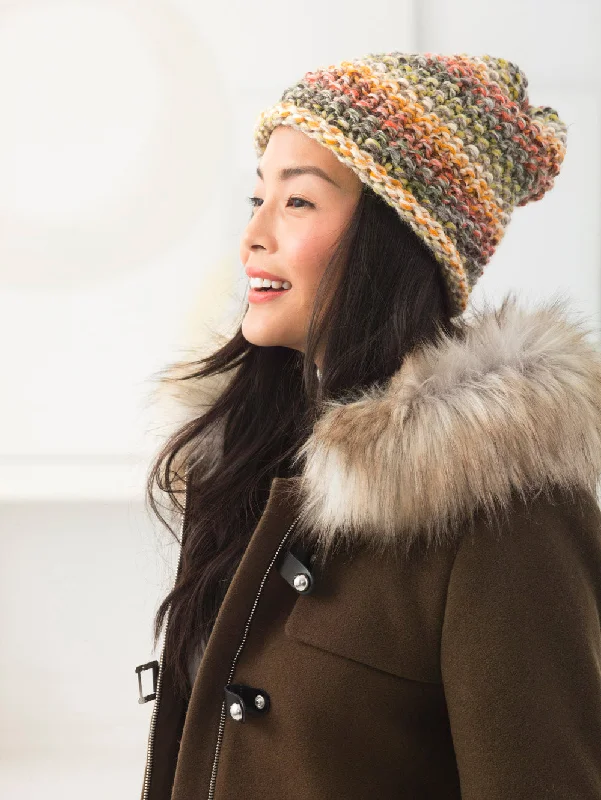 beanies with ribbed cuffs-  Seed Stitch Hat (Knit) - Version 5