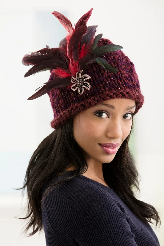 beanies with detailed stitching-  Brunch At Antoines Hat (Knit)