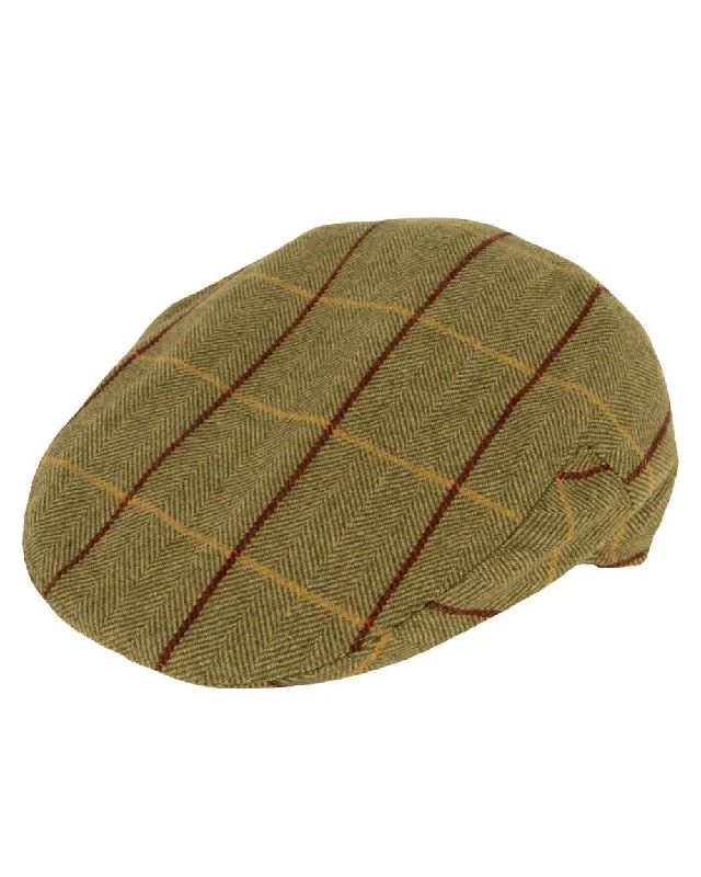 women's cap hats for added sun protection-Jack Pyke Wool Blend Tweed Flat Cap