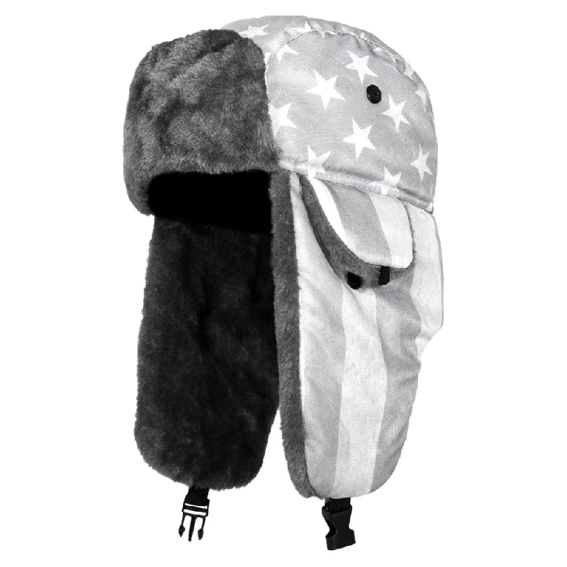 wool beanies-  Trapper Hat | Ghost American Flag PreOrder