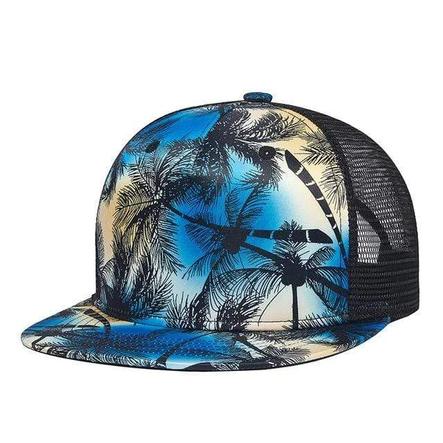 Baseball caps with fun graphics-Men's Hip-hop Beach Baseball Cap