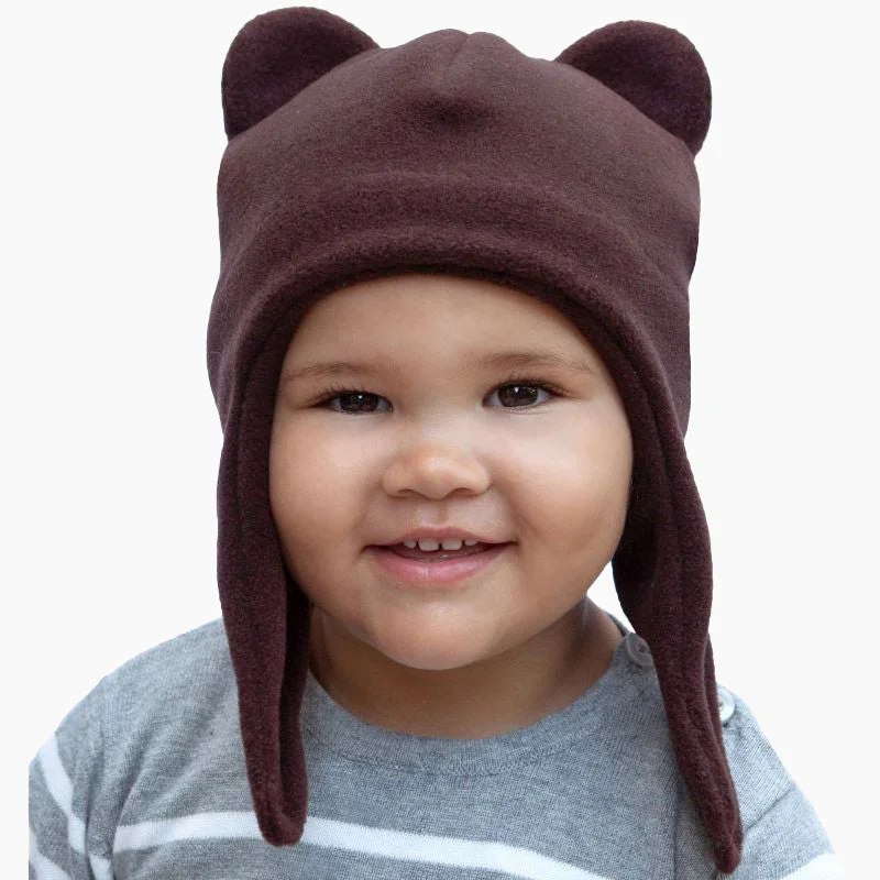 beanies for versatile wear-  Bear Child Chin Wrap Hat - Polartec® Classic 200