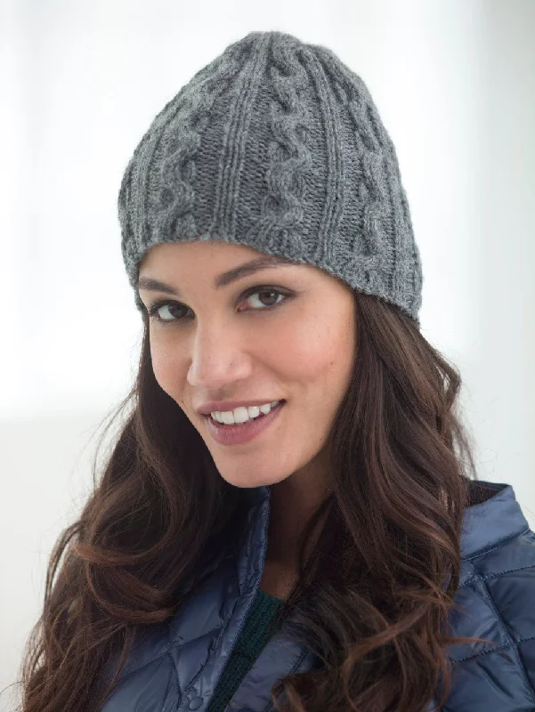 beanies for layering up-  Joann Level 2 Class Cable Hat (Knit)