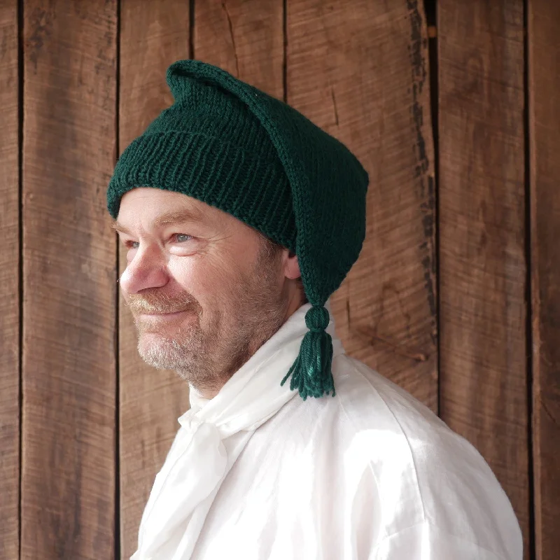 beanies for rainy weather-  Hand Knit Voyageur's Cap