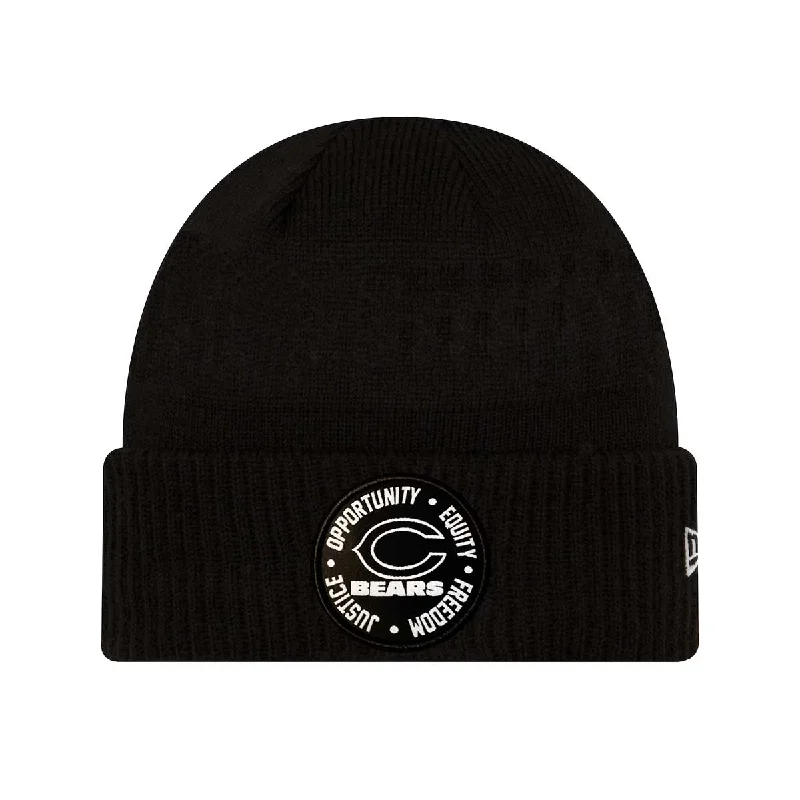 beanies with chic winter colors-Chicago Bears 2022 Inspire Change Sideline Cuffed Knit Hat