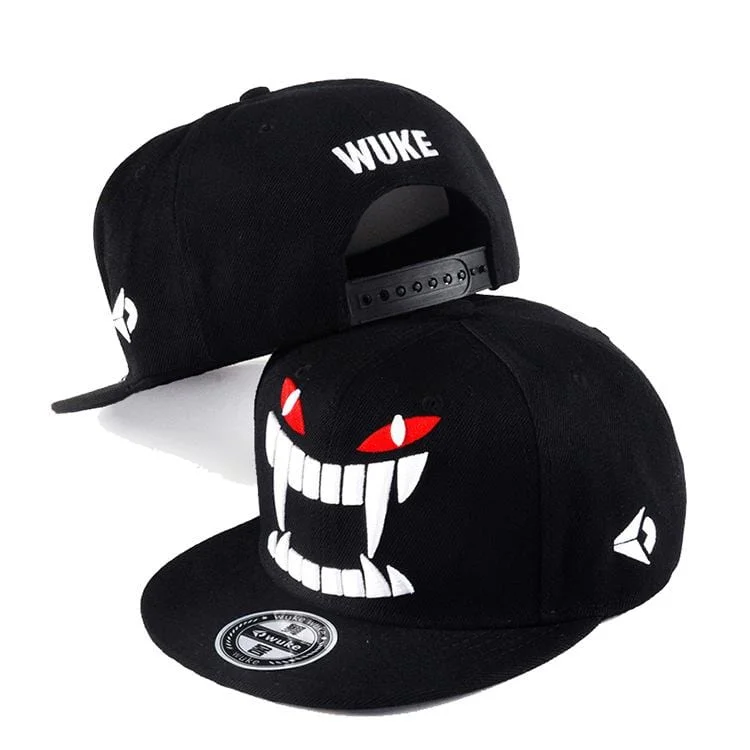 Baseball caps for weekend wear-Men's Hip-pop Big Teeth Skull Baseball Caps