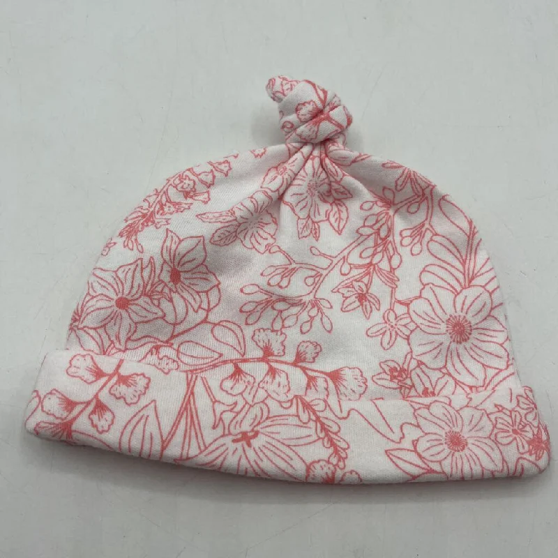 beanies for family style-  Size NB: Ever & Ever Pink White Baby Hat