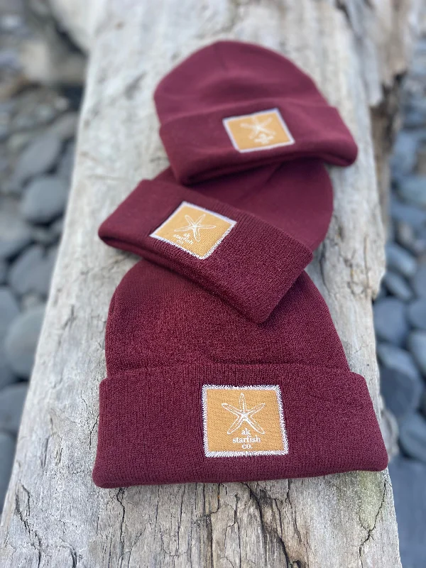 beanies with extra warmth and style-  Rosehip AK Starfish Co. Patch Beanie $38.00