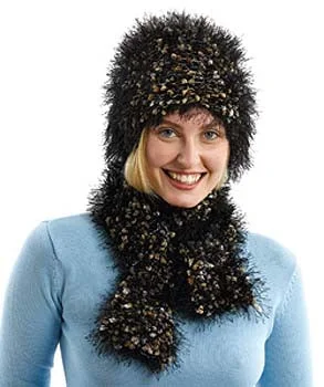 women's outdoor sun hats for adventures-Wild and Wooly Hat and Scarf Pattern (Knit)