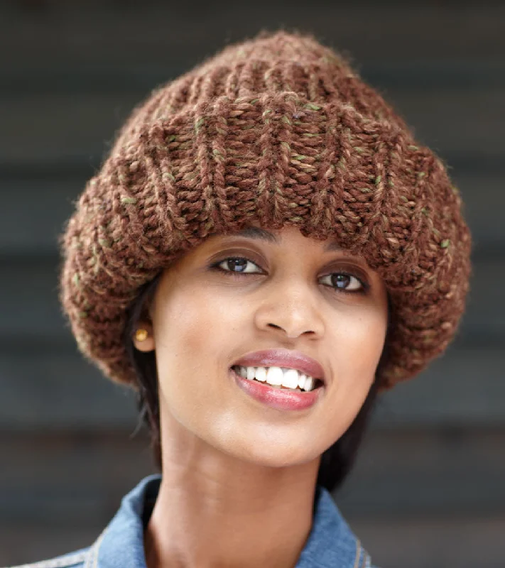 beanies for windy weather-  Make A Statement Hat Pattern (Knit) - Version 5