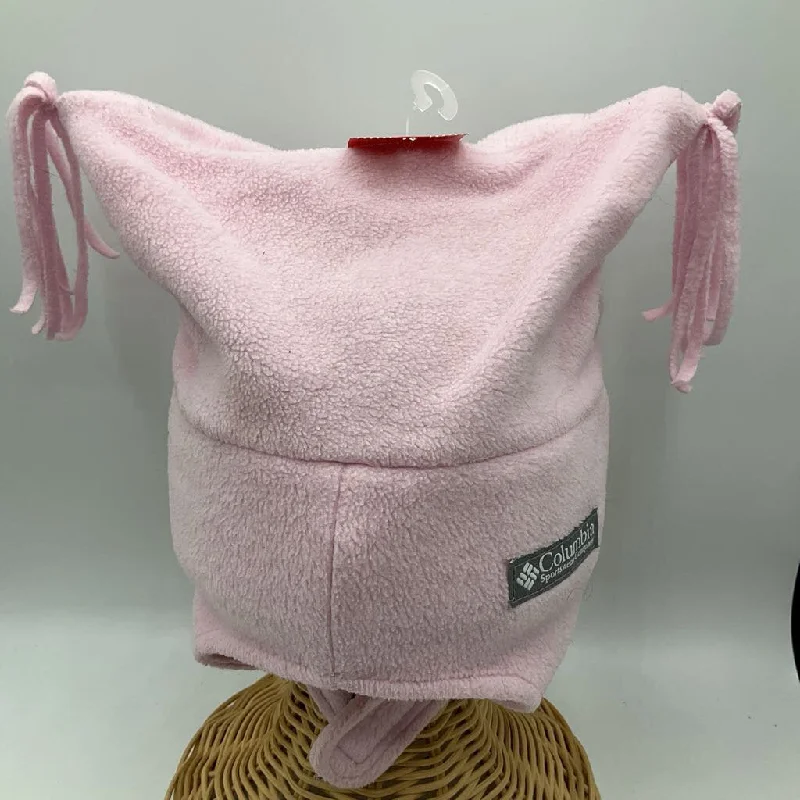 beanies for beach vacations-  Size OS Toddler: Columbia Pink Fleece Tassle Hat