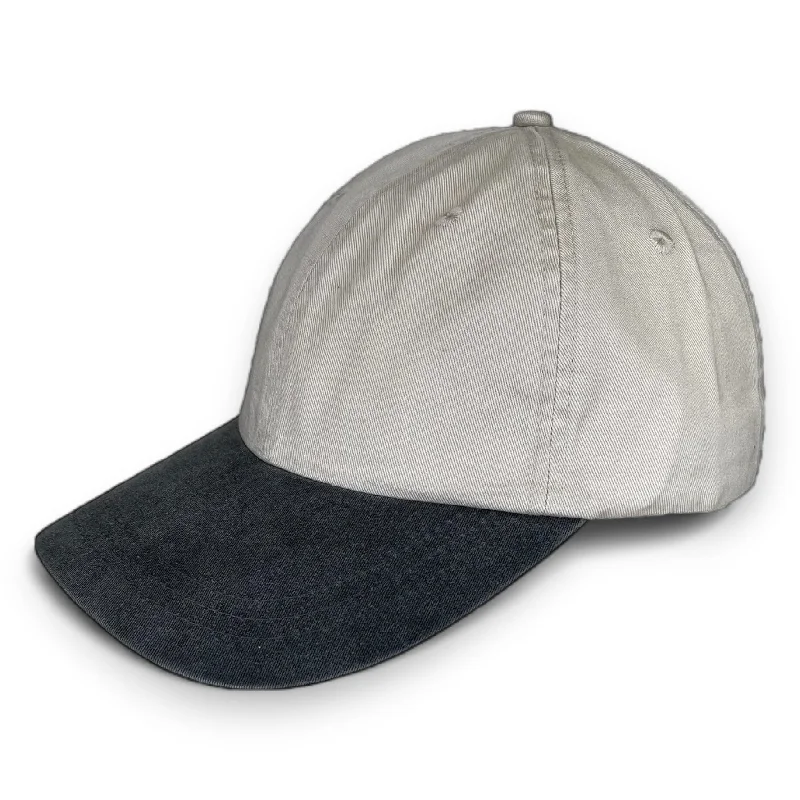 Comfortable baseball caps for outdoor use-Ash with Charcoal Visor - Unstructured Baseball Cap