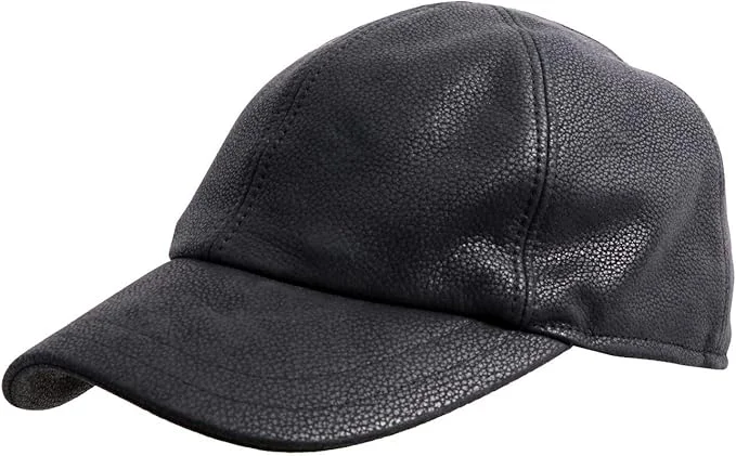 Baseball caps with cool accessories-Gottmann Monaco Leather Baseball Hat - 1407215