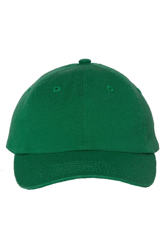 Men's hats for stylish warm-weather wear-mens hats stylish beanie-Valucap Mens Small Fit Bio-Washed Adjustable Dad Hat - Kelly Green