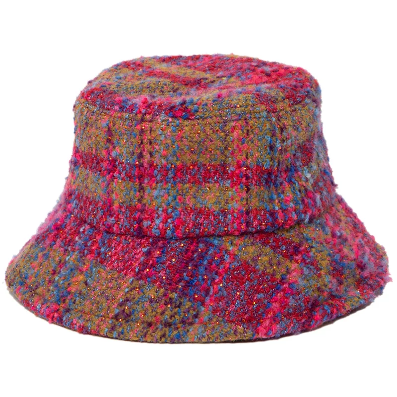 Lightweight bucket hats for hot weather-Alabama - Cut & Sew Multi Tweed Bucket Hat