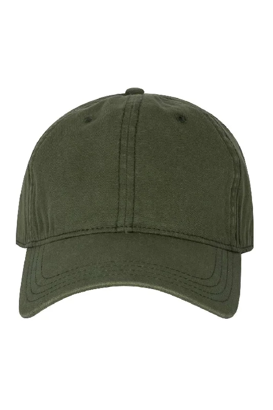 Men's hats for casual mountain exploration-mens hats for stylish travel-Dri Duck Mens Woodend Moisture Wicking Adjustable Hat - Olive Green