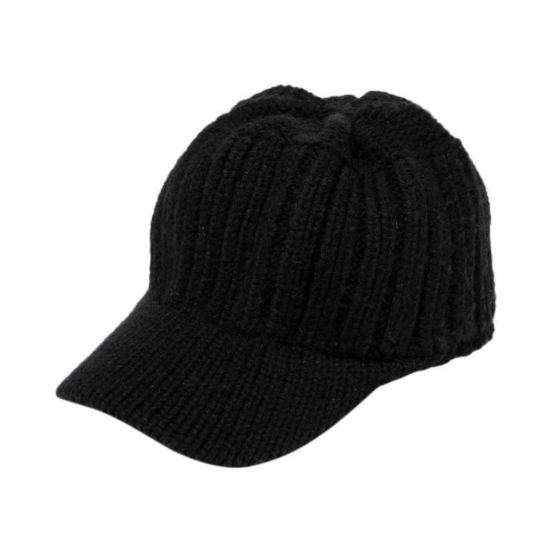 wool hats for practical warmth during winter activities-womens outdoor hats for safety-Women's Ribbed Knit Cap