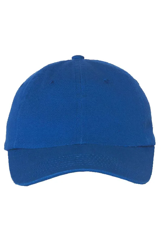 Men's hats for versatile snow protection-mens hats for fashionable trips-Valucap Mens Small Fit Bio-Washed Adjustable Dad Hat - Royal Blue