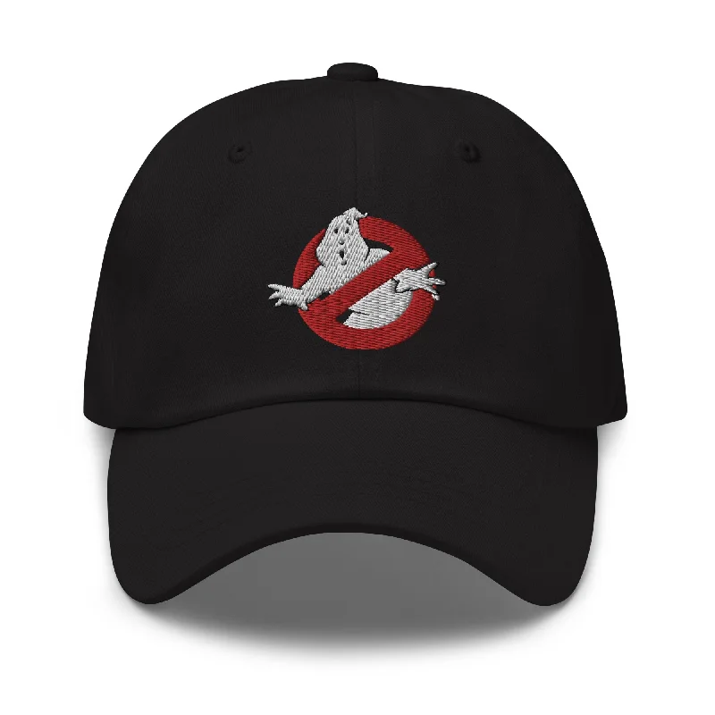 beanies for hiking-  Ghostbusters: Frozen Empire Vintage Logo Embroidered Dad Hat