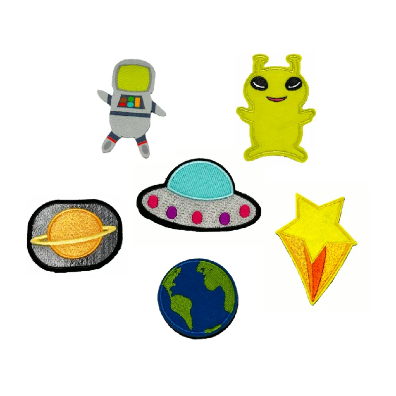 beanies for weather protection-  Hativity® Space Patches (Set of 6 Patches)