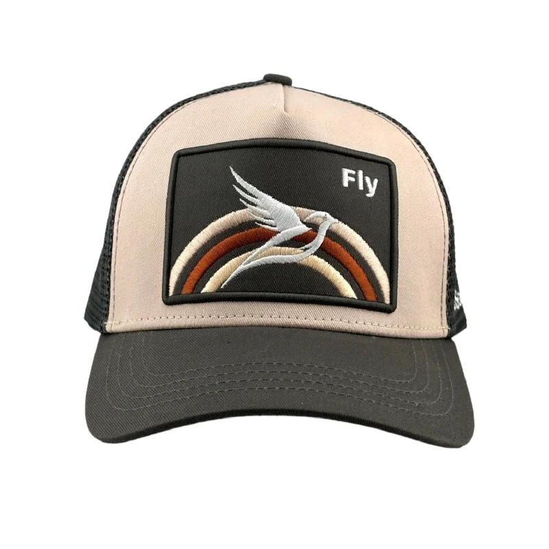 beanies with cozy wool for winter-  Fly Trucker- Charcoal