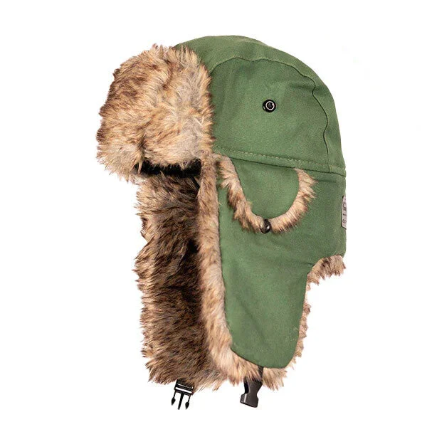 beanies for cool weather-  Trapper Hat | Canvas | OD Green PreOrder