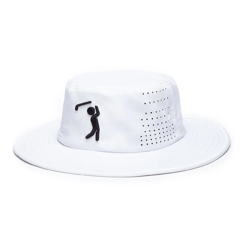 Bucket hats for stylish park outings-Bogeyman White - Bucket Hat