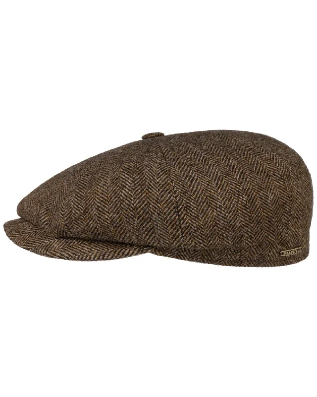 women's elegant dress hats for formal occasions-Stetson Hatteras Classic Wool Flat Cap