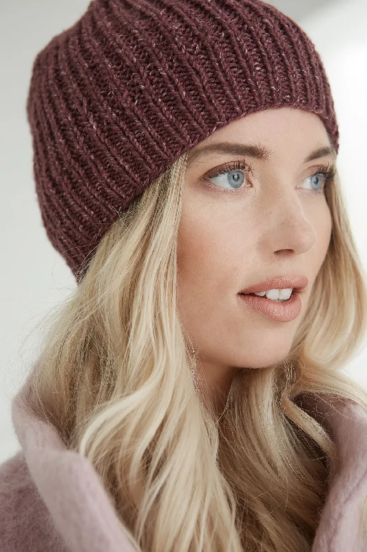 beanies for winter-  Slouch Rib Hat (Knit)