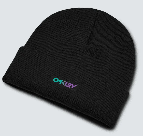 beanies for cold outdoor activities-  Oakley Men's Gradient Patch Beanie