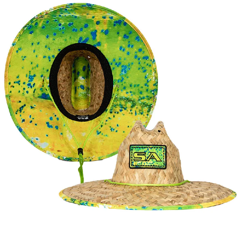 beanies with bright designs-  Under Brim Straw Hat | Reel Mahi