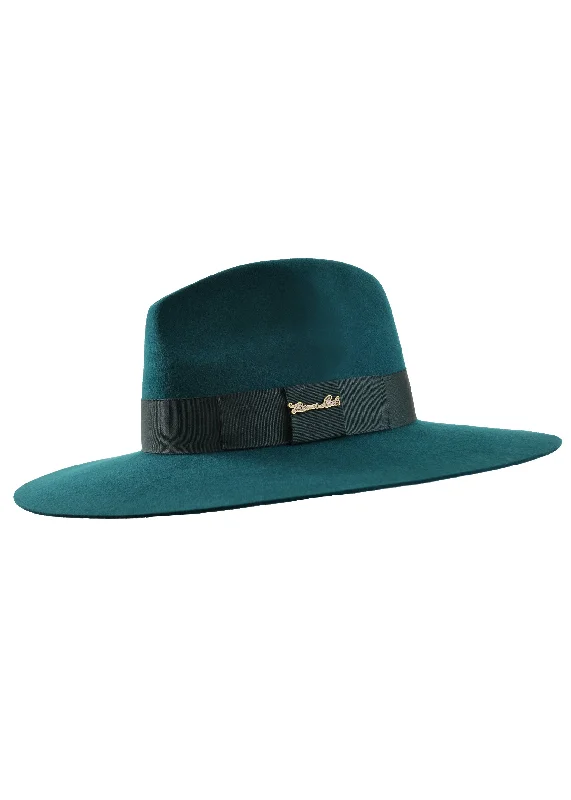 women's warm wool berets for chic style-Thomas Cook Augusta Wool Felt Hat - Teal - TCP1909HAT