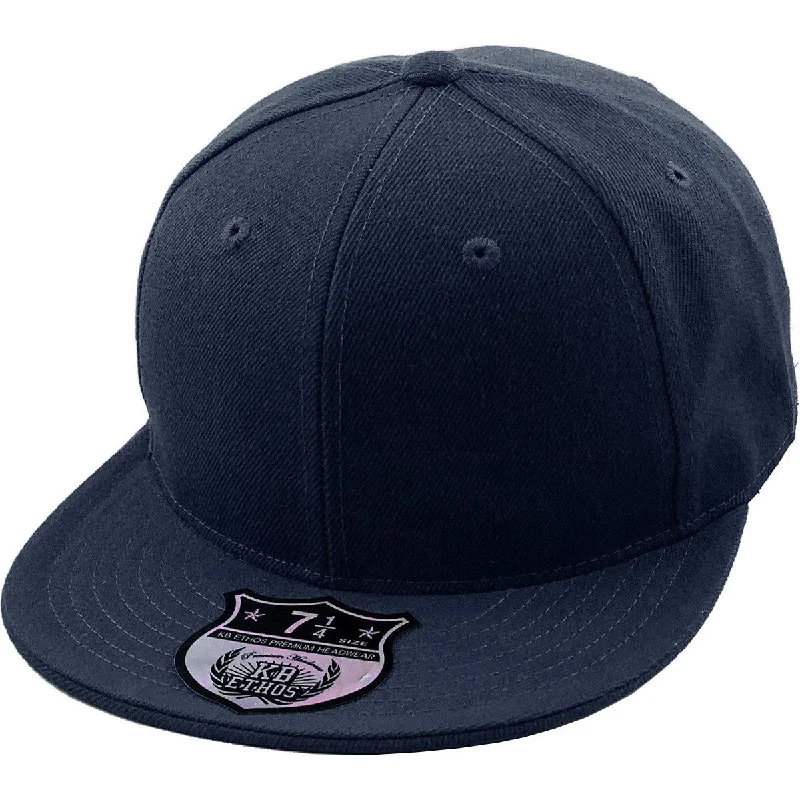 Baseball caps for game days-Navy Blue - Structured and Fitted Baseball Cap