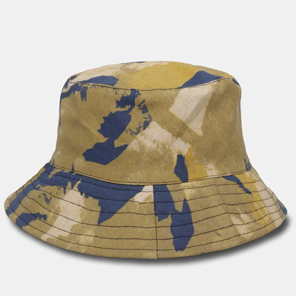 Bucket hats with graphic designs for bold fashion-Unisex Bucket Hat Fishmen Outdoor Reversible Packable Cap