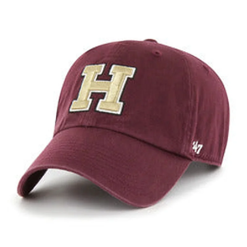 Baseball caps with soft fabric-Harvard University Crimson - Unstructured Baseball Cap