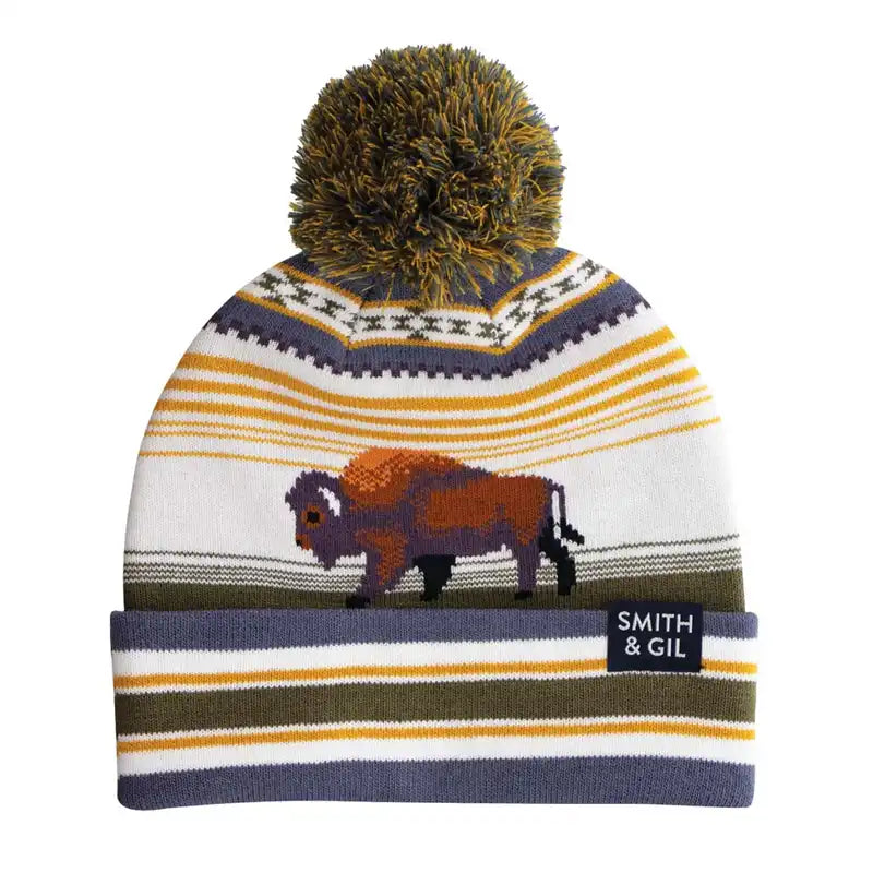 beanies for beach trips-  'Bison In The Tundra' Beanie