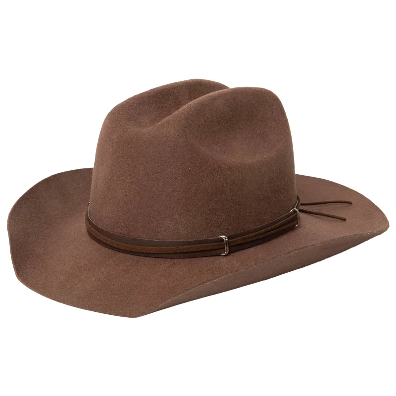 women's beach bucket hats for staying cool-Wool Felt Cattlemans Crease Cowboy with Western Band by FRYE