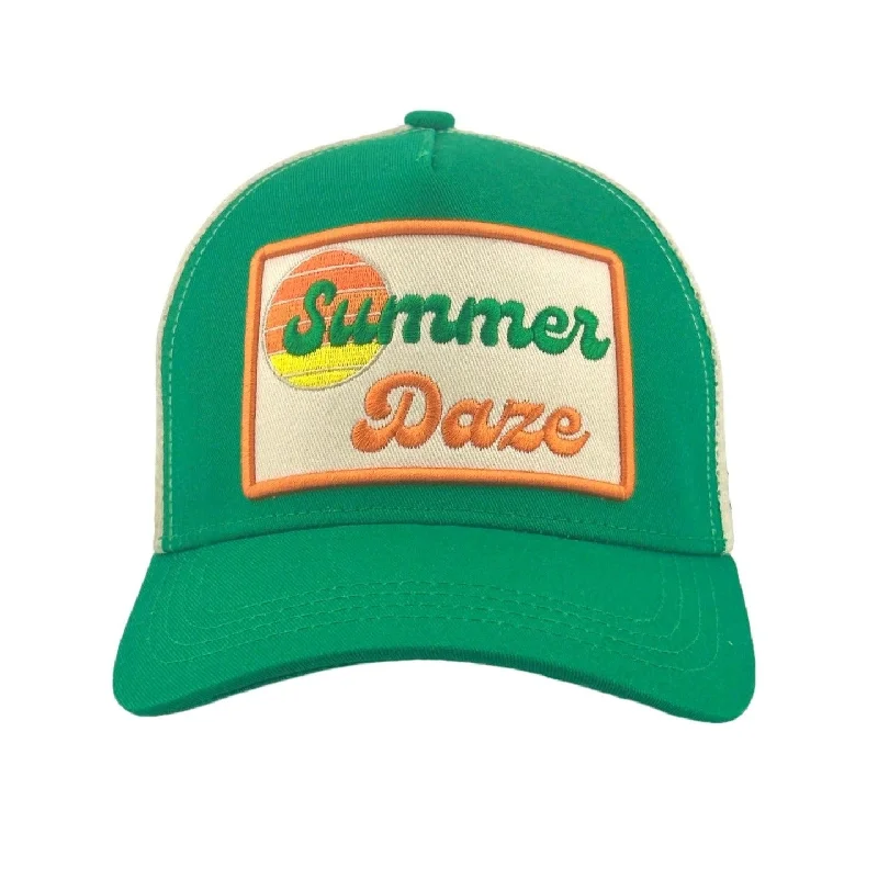 beanies for layering-  Summer Daze Trucker - Green