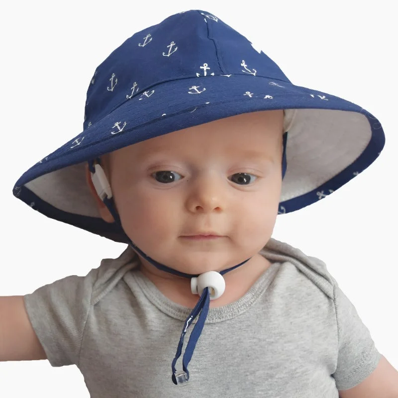 beanies for hiking and camping-  Cotton UPF50+ Sun Protection Infant Sunbeam Hat